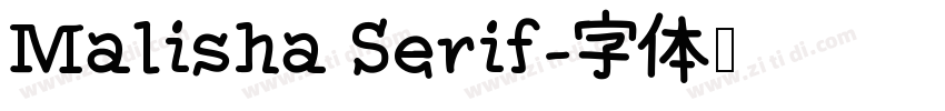 Malisha Serif字体转换